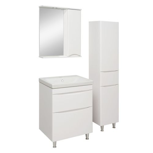 Зеркало-шкаф Runo АФИНА 00-00001171 60х80 подвесной цвет белый - фото 4