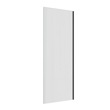 Шторка на ванну Teymi Timo T00271 60х140 стекло прозрачное профиль черный ориентация универсальная