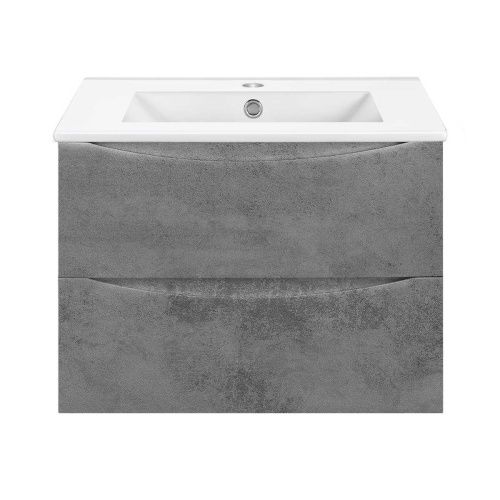 Тумба под раковину Vincea Mia Slim VMC-2MC700S1BT 70х40 подвесная цвет серый - фото 2
