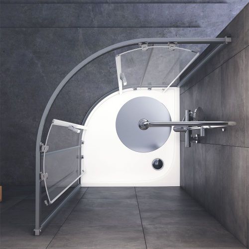 Душевой уголок Am.Pm Gem W90G-401-100WT 100х100 стекло прозрачное профиль хром без поддона - фото 4