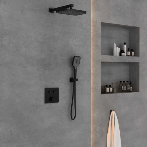 Душевая система Vincea VSFW-4211MB встраиваемая в стену цвет черный