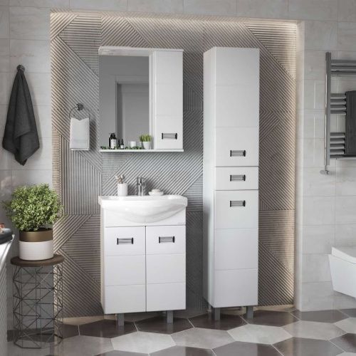 Тумба под раковину Onika Балтика 107026 70х30 напольная цвет белый - фото 4