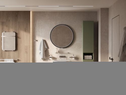 Шкаф-пенал Allen Brau Infinity 1.21009.CGM 40х180 подвесной цвет зеленый - фото 4