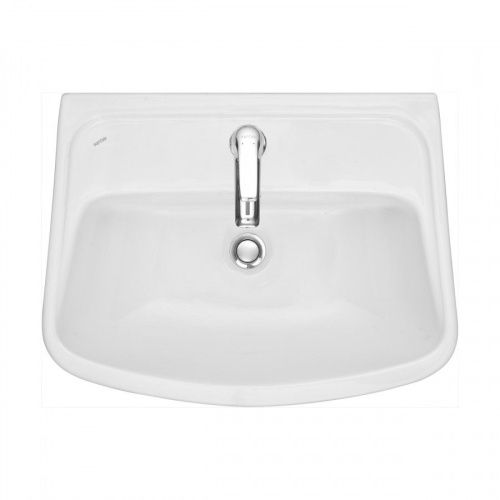 Раковина из сантехнического фарфора Santek Лонги 1WH501755 60х40 подвесная цвет белый 1 отверстие под смеситель - фото 3