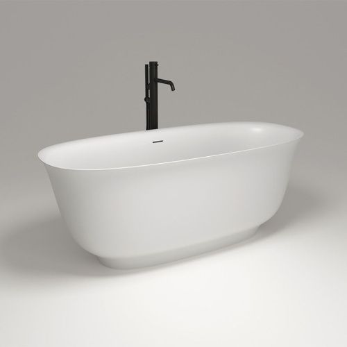 Ванна из искусственного камня Plumberia Selection Seta SETA 170BO 170х75 отдельностоящая овальная с ножками - фото 4