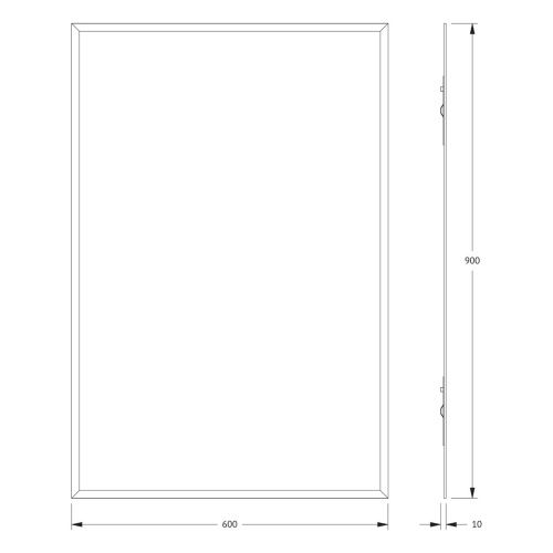 Зеркало Evoform Comfort BY 0925 60х90 подвесное - фото 2