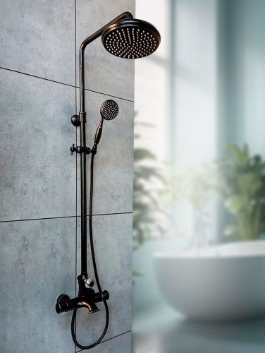 Душевая стойка AltroBagno Beatrice AltroBagnoBeatrice030407BrNe настенная цвет бронза - фото 2