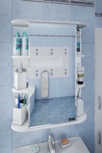 Зеркало-шкаф СанТа Герда 101017 50х70 подвесной цвет белый - фото 2