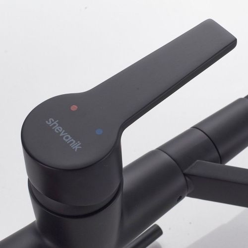 Смеситель для кухни Shevanik S278H на мойку черный - фото 5