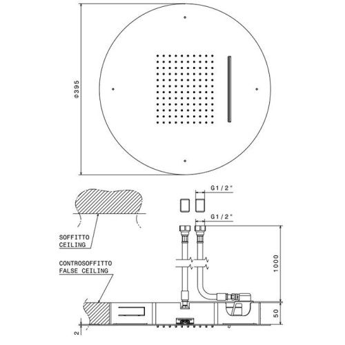 Верхний душ Newform Head Showers 684.21.018 хром - фото 2