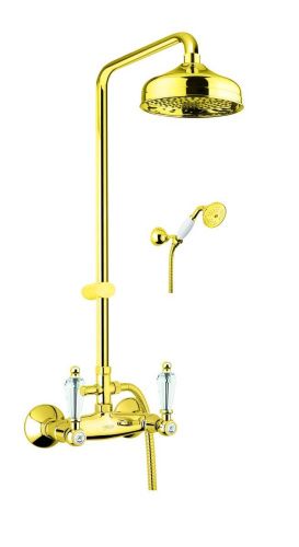 Душевая стойка Fiore 08OO0620 настенная цвет золото - фото 2