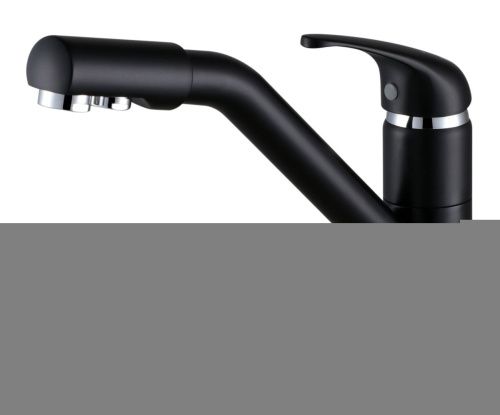 Смеситель для кухни Paulmark HESSEN He213017-401 на мойку черный