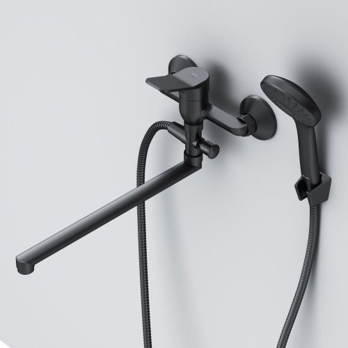 Смеситель для ванны и душа Am.Pm X-Joy F85A90122 настенный черный - фото 4