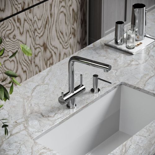 Смеситель для кухни Sancos Spin SC4015CH на мойку хром - фото 2