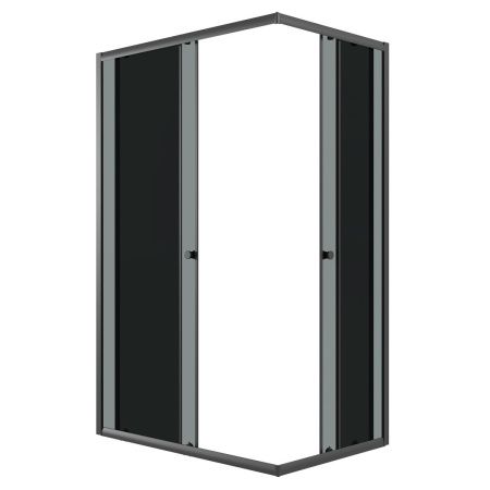 Душевой уголок Niagara Eco NG-1012-14QT 115х80 стекло тонированное профиль черный без поддона