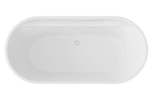 Ванна акриловая Abber AB9444MW 170х80 отдельностоящая овальная с каркасом - фото 5