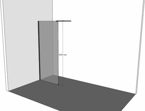 Душевая перегородка Allen Brau Infinity 3.21010.BBA.T 90х200 стекло тонированное профиль черный - фото 5