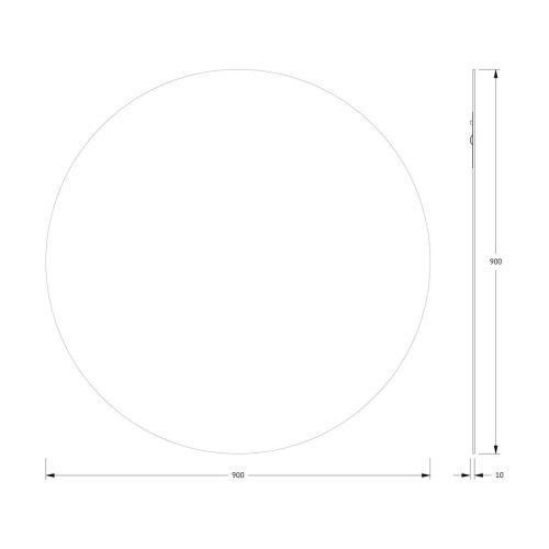 Зеркало Evoform Colora BY 0455 90х90 подвесное - фото 2