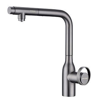 Смеситель для кухни Paulmark URBAN Ur213104-GM на мойку серый