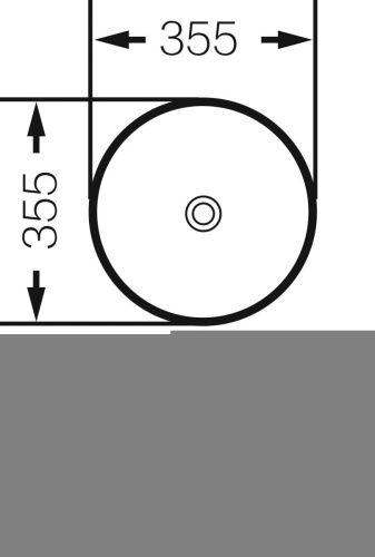 Раковина из сантехнического фаянса Grossman Color GR-5020SW 40х40 накладная цвет белый/серебро без отверстий под смеситель - фото 4