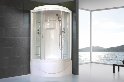 Душевая кабина Royal Bath NRW RB100NRW-T 100х100 четверть круга с крышей ориентация универсальная - фото 2