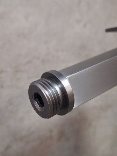 Гигиеническая лейка AltroBagno BM AltroBagnoBS060213GM цвет оружейная сталь - фото 3