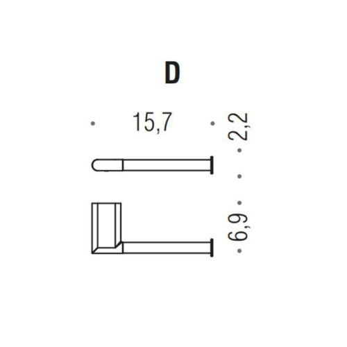Бумагодержатель Colombo Mini B4008D.HPS1 - фото 2