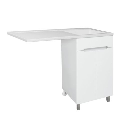 Тумба под раковину Runo Парма 00-00004160 60х50 напольная цвет белый - фото 4