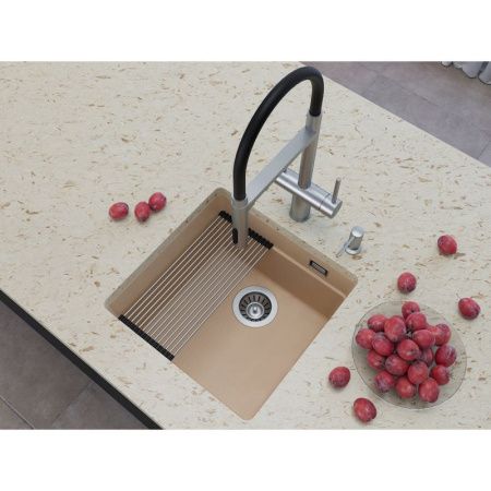 Кухонная мойка Grandex Aqua 500103 45х45 цвет бежевый поверхность матовая