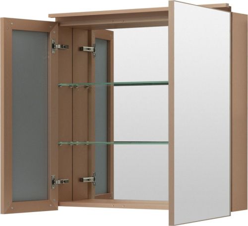 Зеркало-шкаф De Aqua Алюминиум 00261766 80х80 подвесной - фото 2