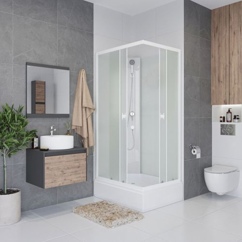 Душевая кабина Niagara Promo P110/80/26Q/MT/BK 110х80 прямоугольная без крыши ориентация универсальная - фото 3