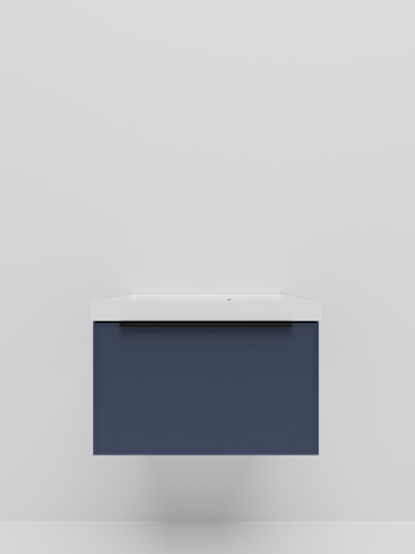 Тумба с раковиной La Fenice SIMPLA NFNC-01-SIM-BG-60-3-60 60х50 подвесная цвет синий - фото 2