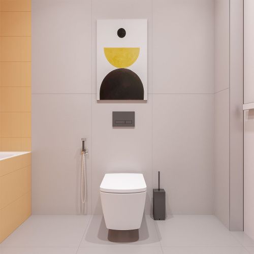 Унитаз подвесной Lavinia Boho Aveo 3306002R белый глянцевый с сиденьем микролифт безободковый каскадный смыв - фото 5