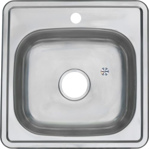 Кухонная мойка Melana 021 ti (*15) 48х48 цвет хром - фото 2