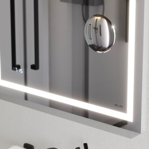 Зеркало с подсветкой Am.Pm Gem M91AMOX0653WG 70х70 подвесное - фото 5