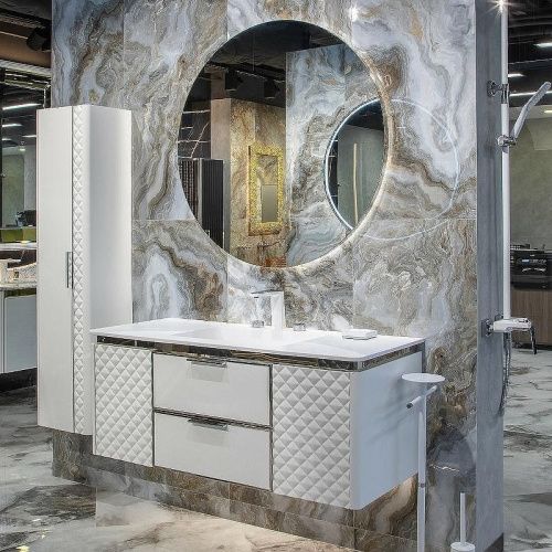 Зеркало с подсветкой и антизапотевателем Boheme 545-120 120х120 подвесное - фото 3