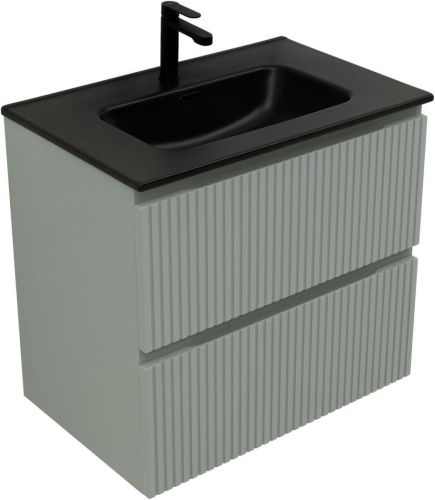 Тумба под раковину Aquanet Джейн (Flat) 00335433 70х50 подвесная цвет серый - фото 3
