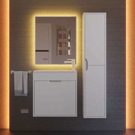 Тумба под раковину Uperwood Modul 2930205362 60х20 подвесная цвет белый