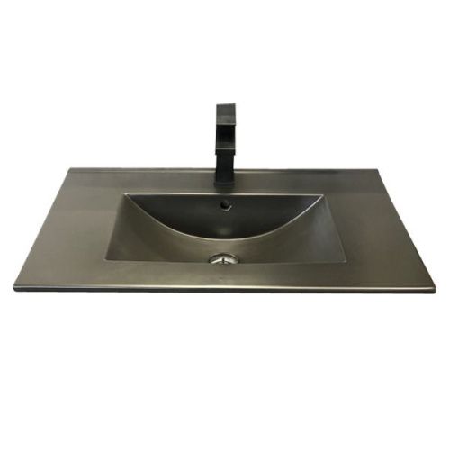 Тумба с раковиной Comforty Франкфурт 00-00000889CF 80х50 подвесная цвет коричневый - фото 3