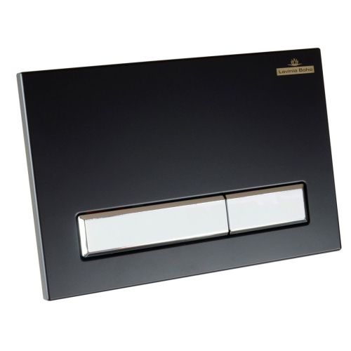 Клавиша смыва механическая Lavinia Boho RelFix 38050601 цвет белый/черный - фото 2