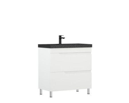 Тумба под раковину Corozo Юрма SD-00001625 80х40 напольная цвет белый