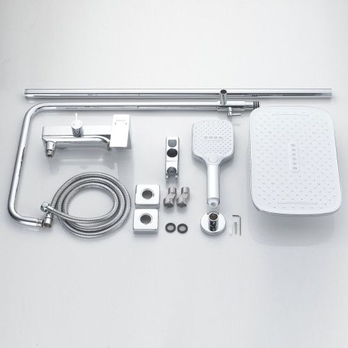 Душевая стойка Shevanik S4036 настенная цвет хром - фото 4