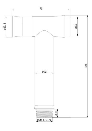 Гигиеническая лейка AltroBagno BM AltroBagnoBS060201NeOp цвет черный - фото 2