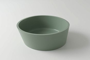 Раковина из искусственного камня Holbi ALMATEA 1.02.002.11.3 40х40 накладная цвет зеленый