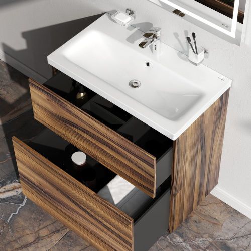 Тумба под раковину Am.Pm Gem M90FSX0752HF 80х40 напольная цвет коричневый - фото 4