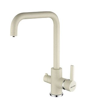 Смеситель для кухни Paulmark LOGAS Lo213021-331 на мойку белый