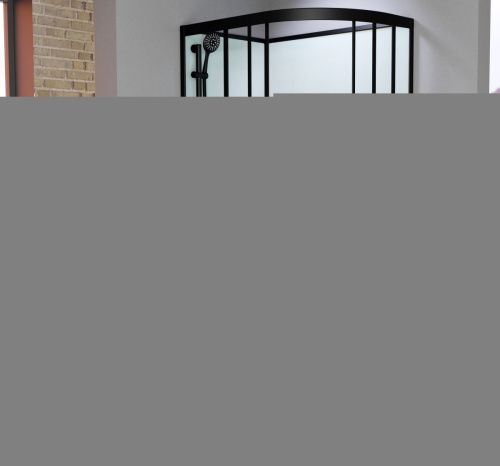 Душевая кабина Frank 814014 100х80 асимметричная без крыши ориентация левая - фото 2