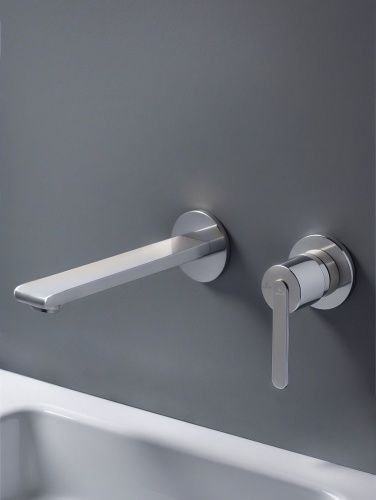 Смеситель для раковины AltroBagno Unione AltroBagnoUnione010509Cr встраиваемый в стену хром - фото 3