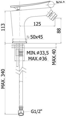 Смеситель Paffoni Elys ELY131CR на биде хром - фото 2