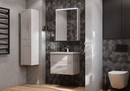 Тумба под раковину Roca Ronda ZRU9303002 60х40 подвесная цвет серый/белый